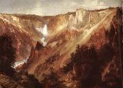 Moran, Thomas Lower falls of the yellowstone oil on canvas